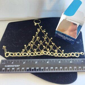 Vintage Avon Goldtone Finger bracelet large